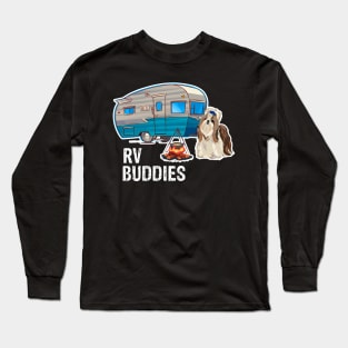 Shih Tzu Dog Rv Buddies Pet Lovers Funny Camping Camper Long Sleeve T-Shirt